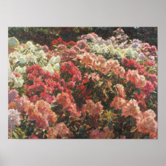 Laurits Tuxen - Rhododendron In Tuxen's Garden Poster