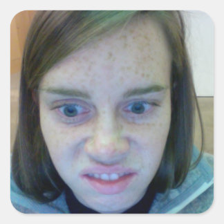 Laurz Face Square Sticker