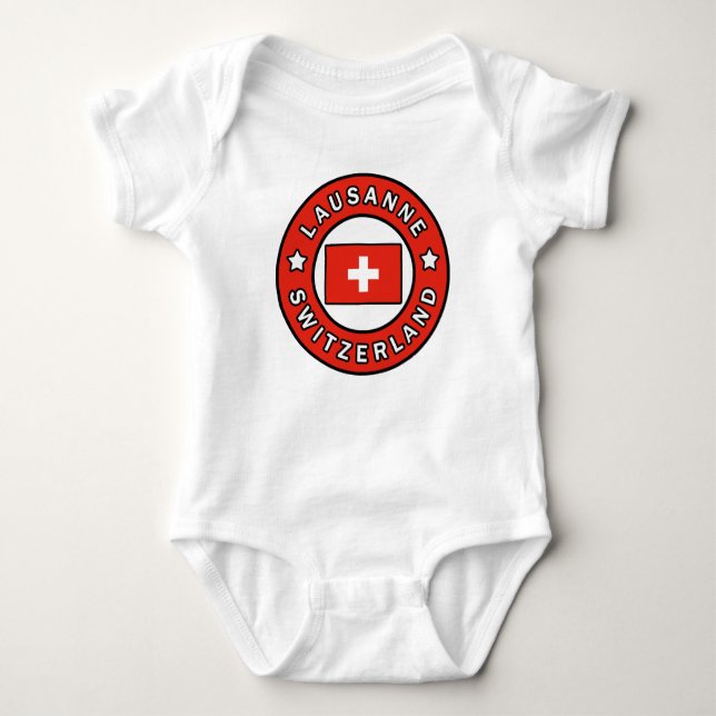 Lausanne Switzerland Baby Bodysuit (Front)