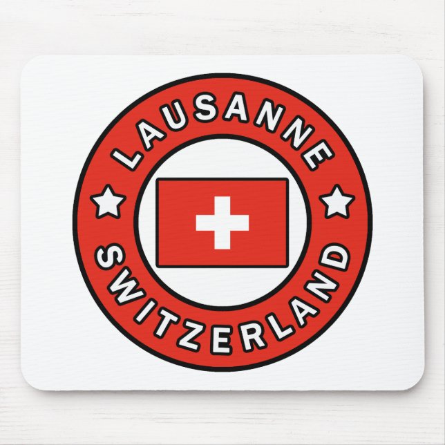 Lausanne Switzerland Mouse Pad (Front)