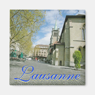 Lausanne, Switzerland Square Magnet