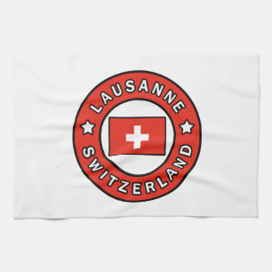 Lausanne Switzerland Tea Towel