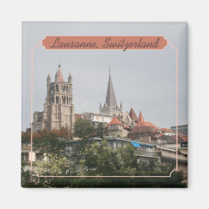 Lausanne Switzerland Travel Photo Souvenir Magnet