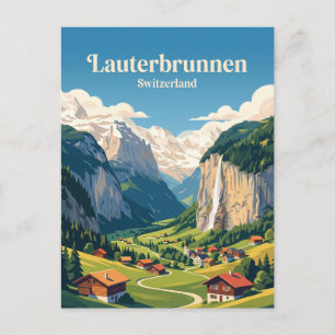 Lauterbrunnen Switzerland Postcard