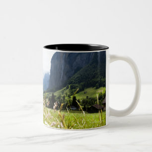 Lauterbrunnen, Switzerland Two-Tone Coffee Mug