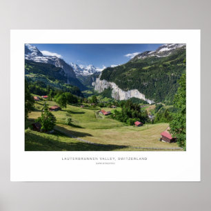 Lauterbrunnen Valley, Switzerland - Wall Print. Poster
