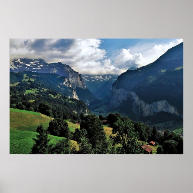 Lauterbrunnen View Poster (Front)
