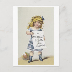 Lautz Bros Soaps - Little Blonde Girl Postcard