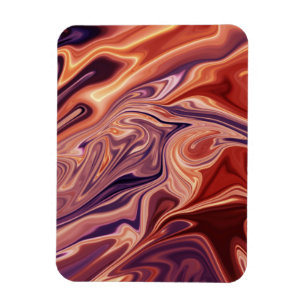 Lava abstract art magnet