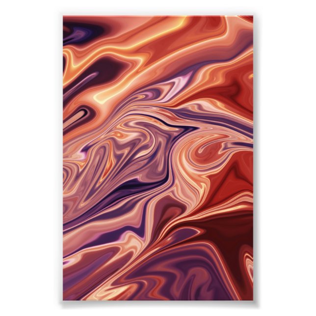 Lava abstract art photo print (Front)