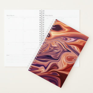 Lava abstract art planner