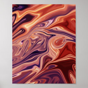 Lava abstract art poster