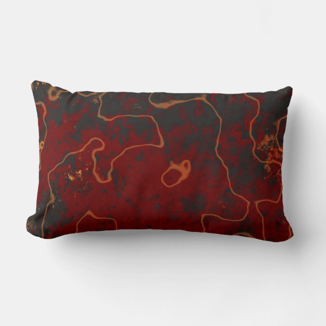 Lava Abstract  Lumbar Cushion (Front)