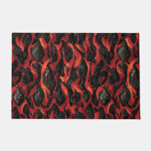 Lava And Volcanic Rocks   Volcano Magma pattern Doormat