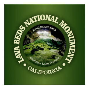 Lava Beds (NM) Poster