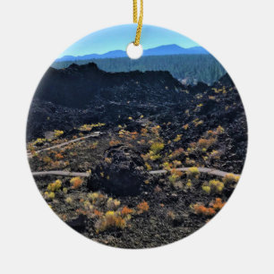 Lava Butte Trail, OR Ceramic Ornament