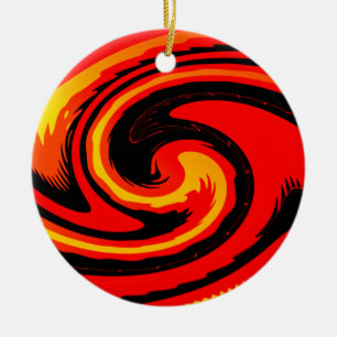 Lava   ceramic ornament