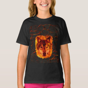 Lava Fire Wolf T-Shirt