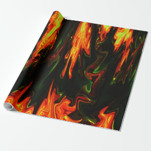 Lava Flames.... Wrapping Paper