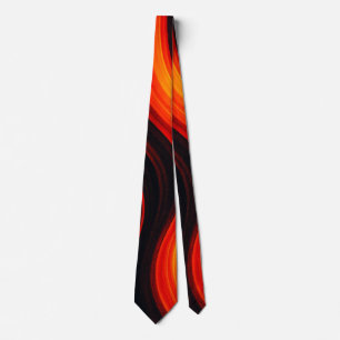 Lava Flow" – Abstract Molten Wave Tie