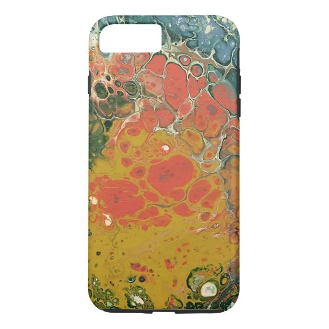 Lava Flow iphone case - colourful and unique. (Back)