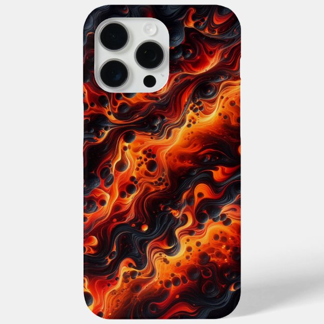 Lava Flow, Molten camo, Flowing pattern Case-Mate iPhone Case (Back)