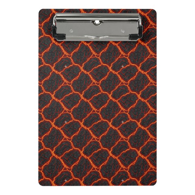 Lava Flow Seamless Pattern Mini Clipboard (Front)