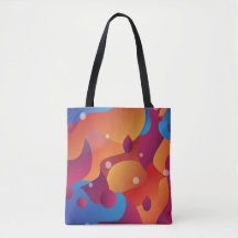 Lava Flow Tote Bag – Retro Color Cool