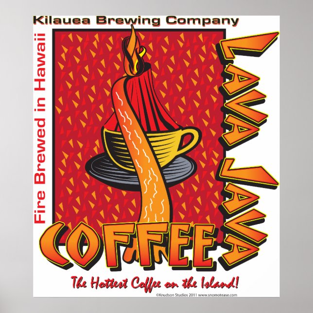 Lava Java Hawaiian Coffee Poster (Front)