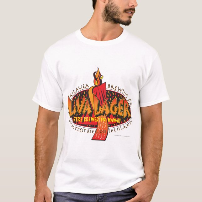 Lava Lager Hawaiian Beer T-Shirt (Front)