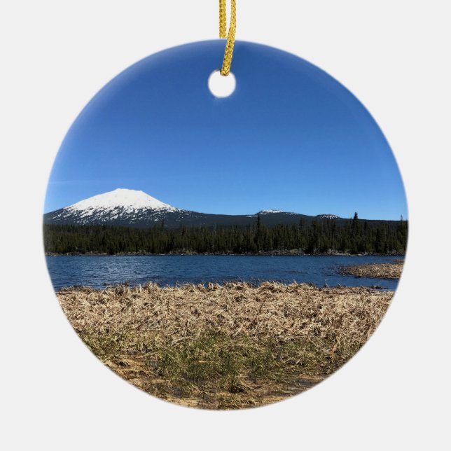Lava Lake, OR Ceramic Ornament (Front)