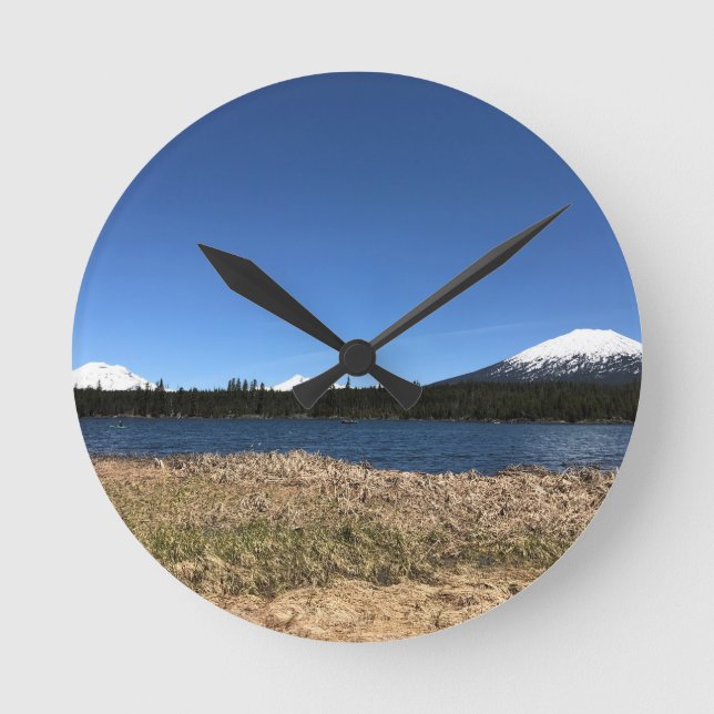 Lava Lake, OR Round Clock (Front)