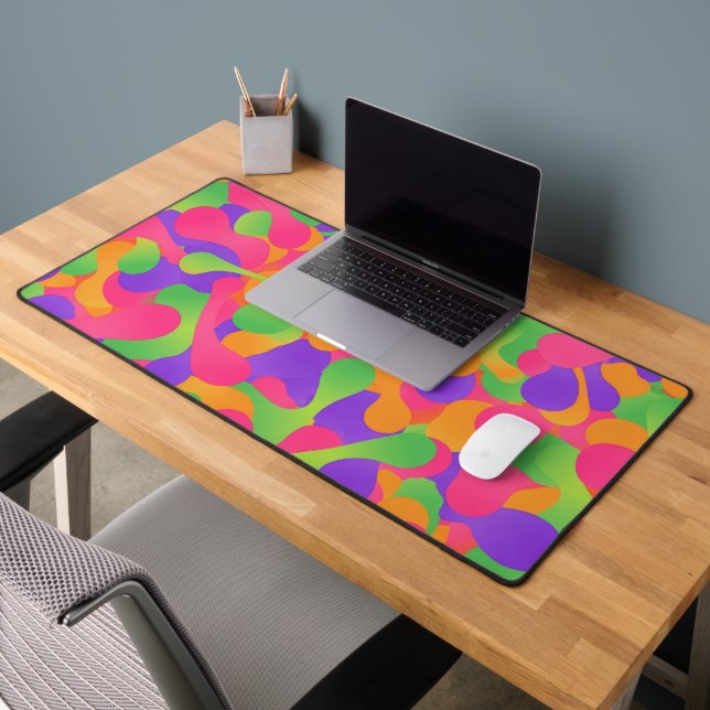 Lava Lamp Blobs - 70s Psychedelic Liquid Desk Mat (Office 2)