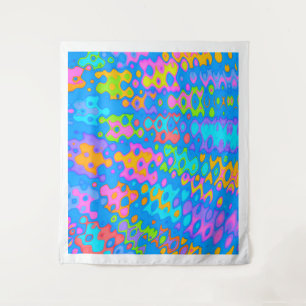 Lava Lamp Blobs   Retro Wall Tapestry