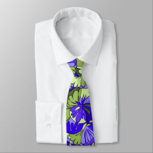 Lava Lamp Floral Retro Two-sided Tie