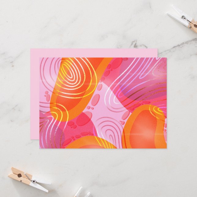 Lava Lamp Invitation (Front/Back In Situ)