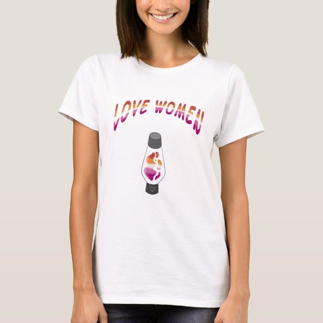 Lava Lamp (Lesbian) T-Shirt (Front)