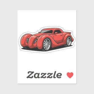 Lava Red Spiral Hotrod Toon