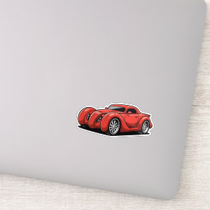 Lava Red Spiral Hotrod Toon