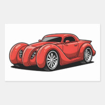 Lava Red Spiral Hotrod Toon