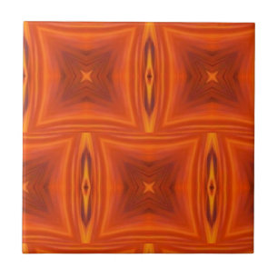 Lava rock flame orange dark broken ceramic tile