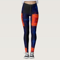 Lava rock modern geometric abstract leggings
