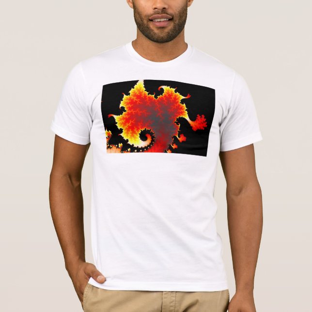 Lava Sea - Fractal T-shirt (Front)