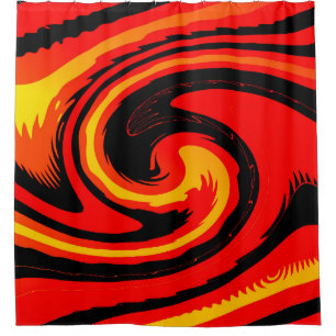 Lava shower curtain
