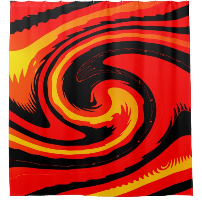 Lava   shower curtain (Front)