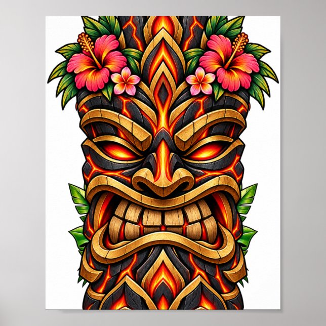 Lava Stone Tiki Poster (Front)