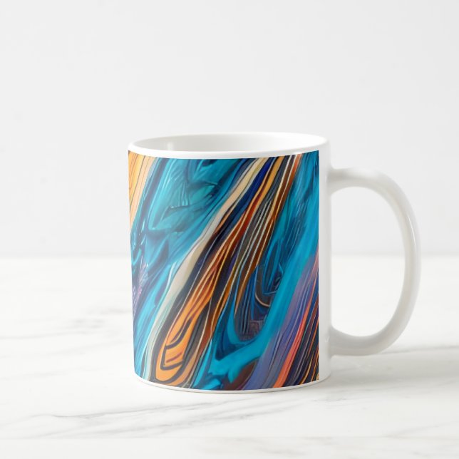 Lava Tide Abstract  Coffee Mug (Right)