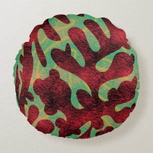 Lava Tubes Round Cushion