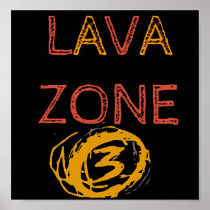 LAVA ZONE 3 BIG ISLAND HAWAII POSTER