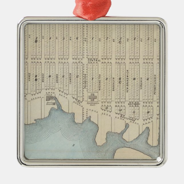 Lavallette City by the Sea, Squan Beach, NJ Metal Ornament (Front)